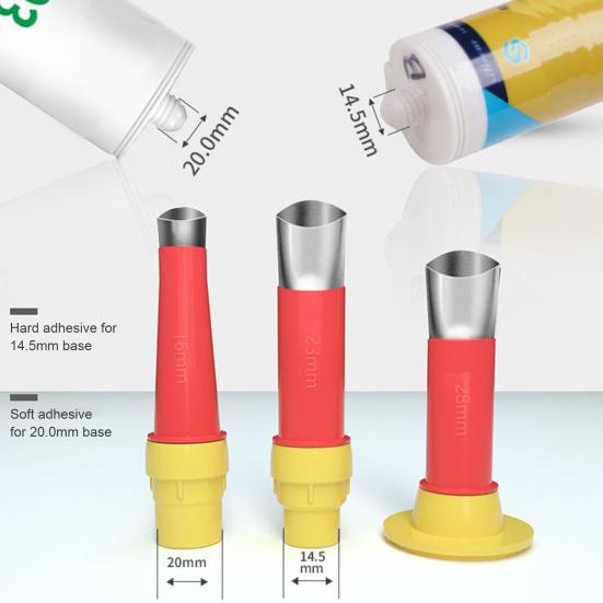 Набор насадок для клея из нержавеющей стали, устойчивый к коррозии, универсальный интегрированный резиновый инструмент-насадка