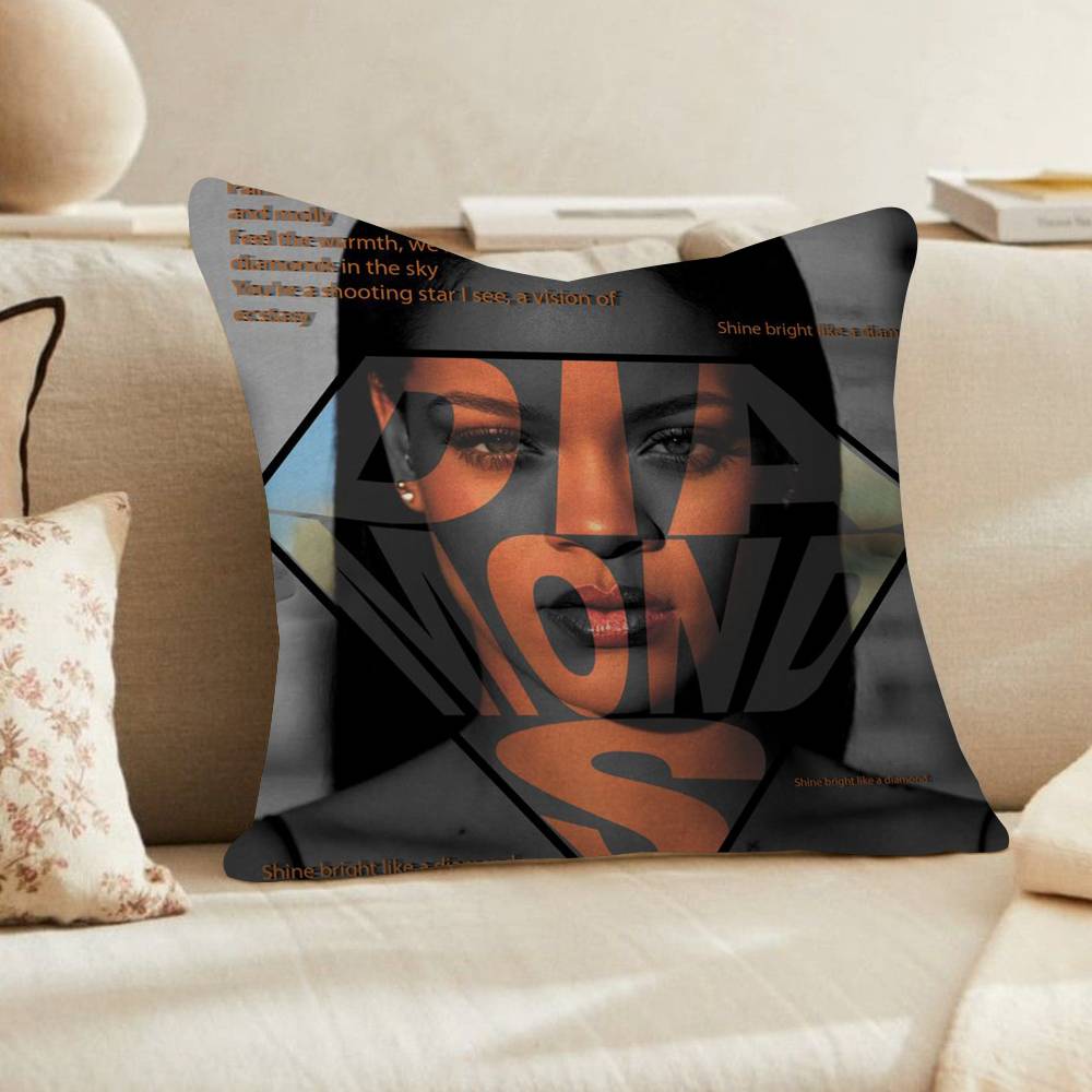 Famous Singer Rihanna Pop Music Personalized Pillow Cover Kids Bedroom Wild Party Decor Pillowcase kid Birthday shower Gift
