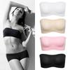 Womens Tube Top Strapless Bandeau Bra Underwear Women Bralette Seamless Strapless Tops Hollow Wrapped Chest Bras