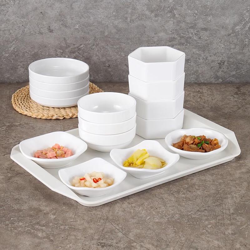 Commercial Melamine School Cafeteria Meal Tray Set