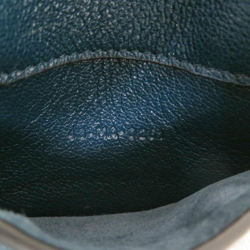 Used AUTHENTIC Dior 43 MA 0261 Mini Saddle Shoulder Bag blue Leather