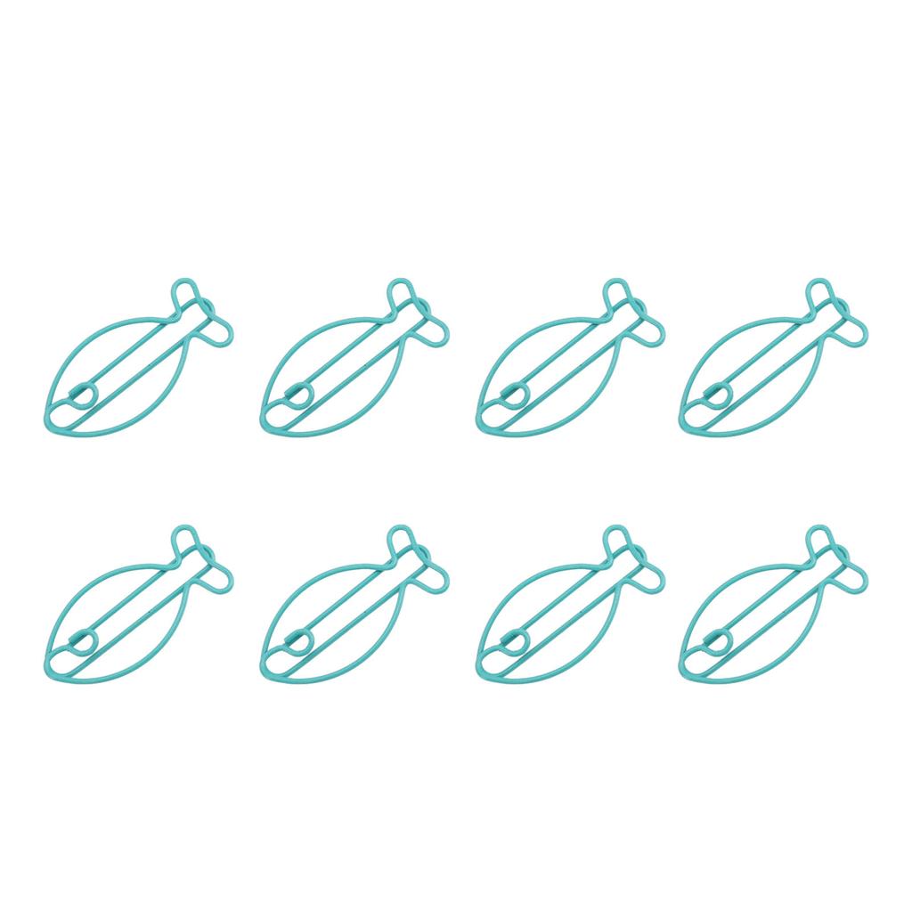 100 шт. скрепок для бумаги, многоцелевые, в форме милой рыбы, изысканные, нержавеющие металлические скрепки для домашнего хозяйства