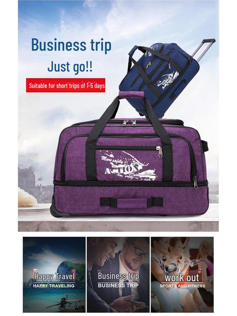 Большая вместимость, оксфордская ткань, набор из 3-х предметов, сумка на колесах для путешествий