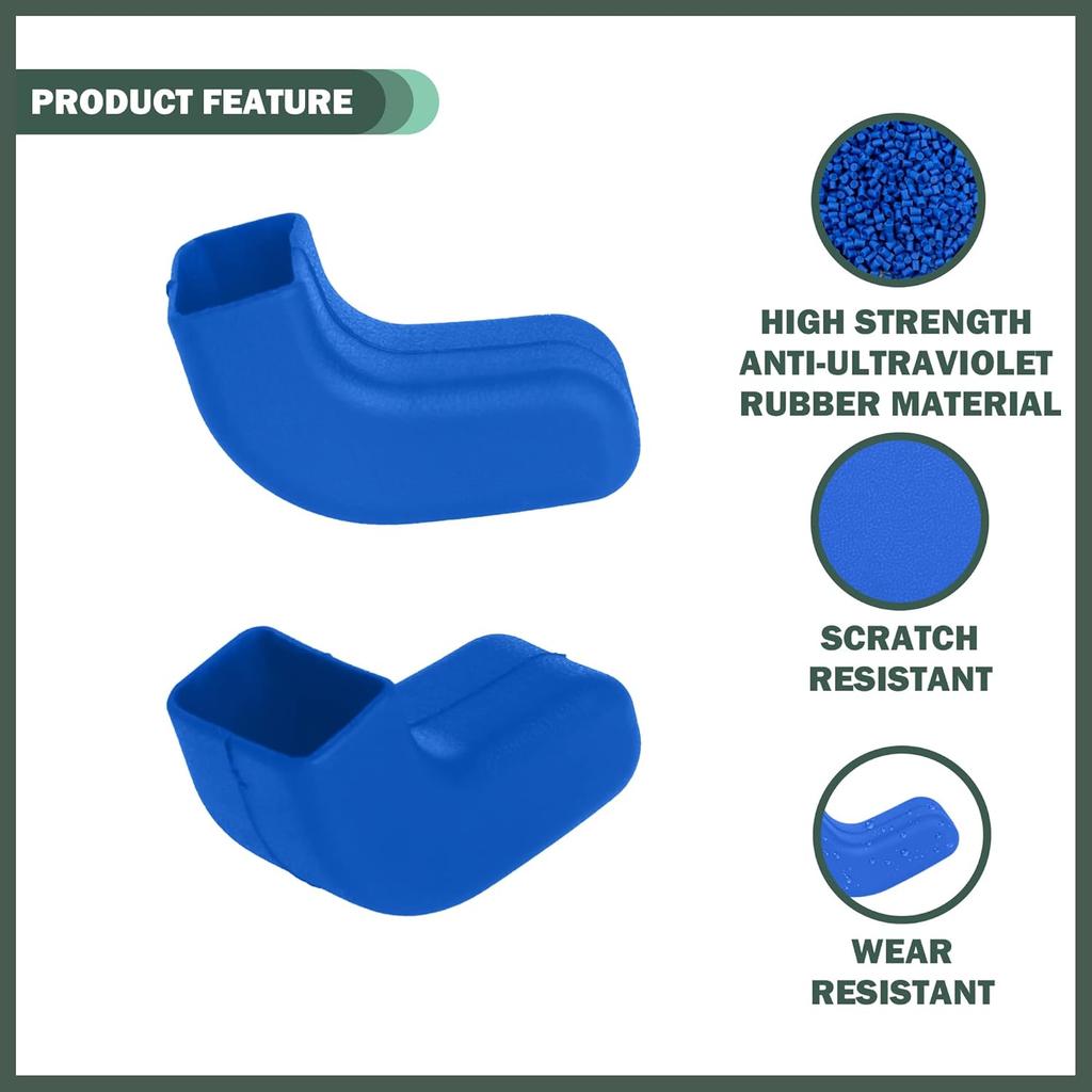 Blue Factory Bumper Tow Hook Covers Fit For Jeep Wrangler JK JL & Gladiator JT 2007- Front Bumper, Add Cushioned Grip To Tow Strap Recovery, Protect