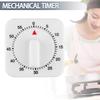 Square Mechanical Timer 3 Seconds Ring For Cooking