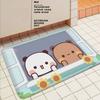 Bubu And Dudu Cute Cartoon Kitchen Mat Washable Non-Slip Living Room Sofa Chairs Area Mat Kitchen Toilet Rug