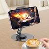Полностью металлический держатель для мобильного телефона с вращением на 360 градусов, двухосевой складной многоугольный регулируемый для всех мобильных телефонов iPhone iPad