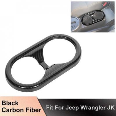 Внутренняя передняя панель-крышка подстаканника для 07-10 Jeep Wrangler JK Карбон