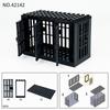 Конструктор MOC Сцена из тюрьмы Аксессуары Клетка Щит полиции Патрульный мотоцикл Дозорная башня Наручники Кирпичики Игрушка для мальчиков Сделай сам S14