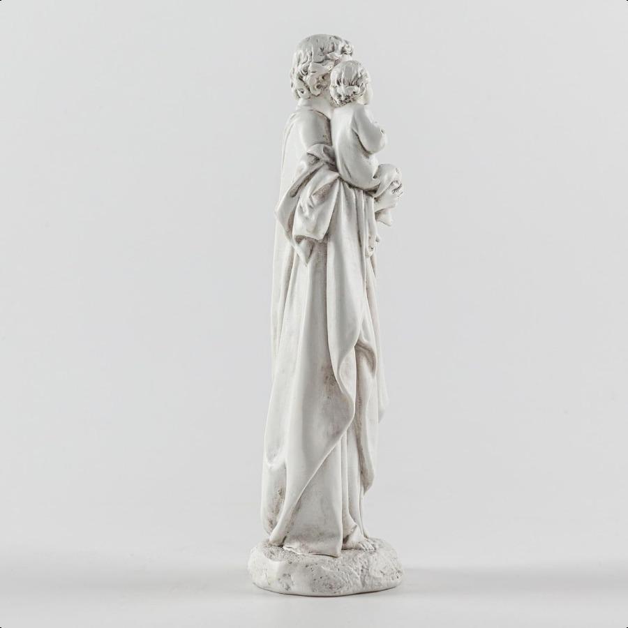 7-дюймовая фигурка Святого Иосифа и Иисуса, расписанная вручную, католическая религиозная белая статуэтка для домашнего декора, подарок Св.. Иосиф и Младенец Иисус