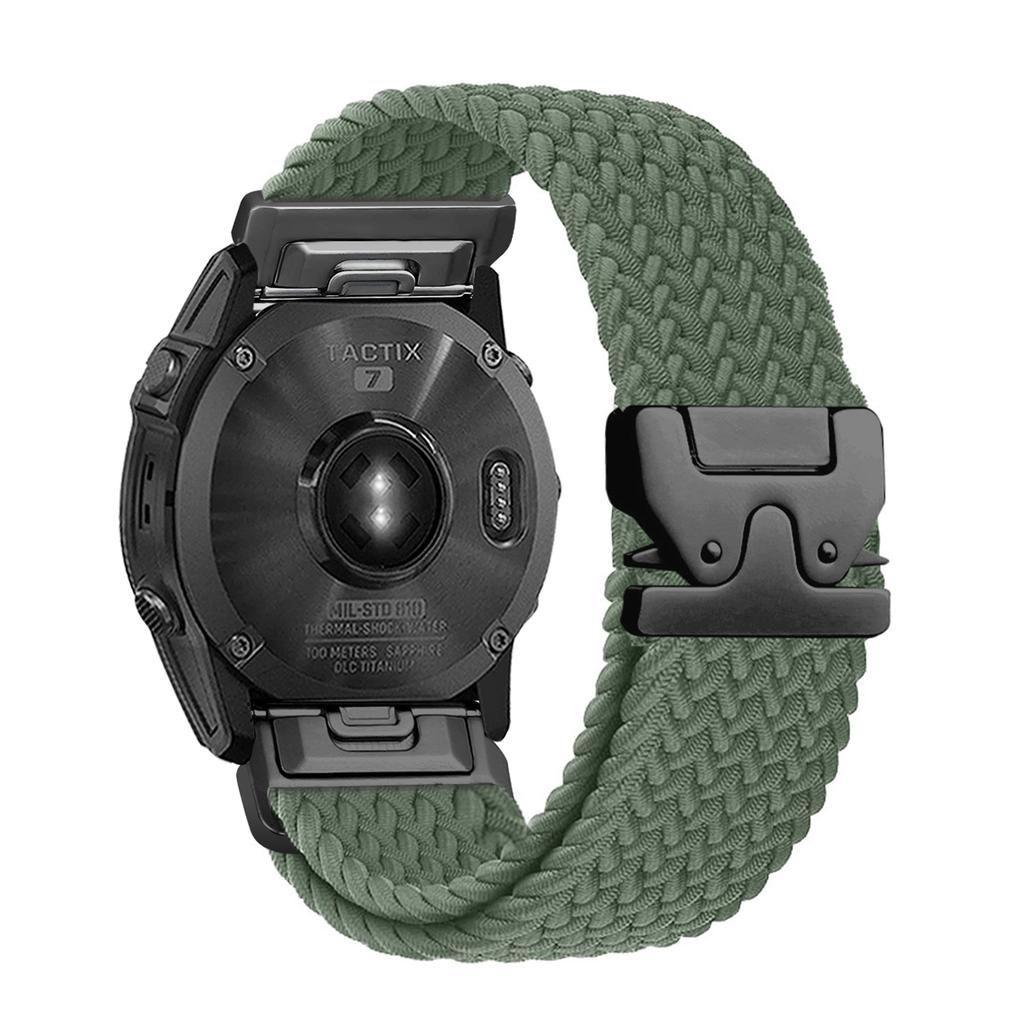 Плетеный петлевой ремешок 20/22/26 мм для Garmin Fenix 8/7/6/5 Forerunner 965 970 265 165 570 Пряжка-парашют Нейлоновый ремешок для часов
