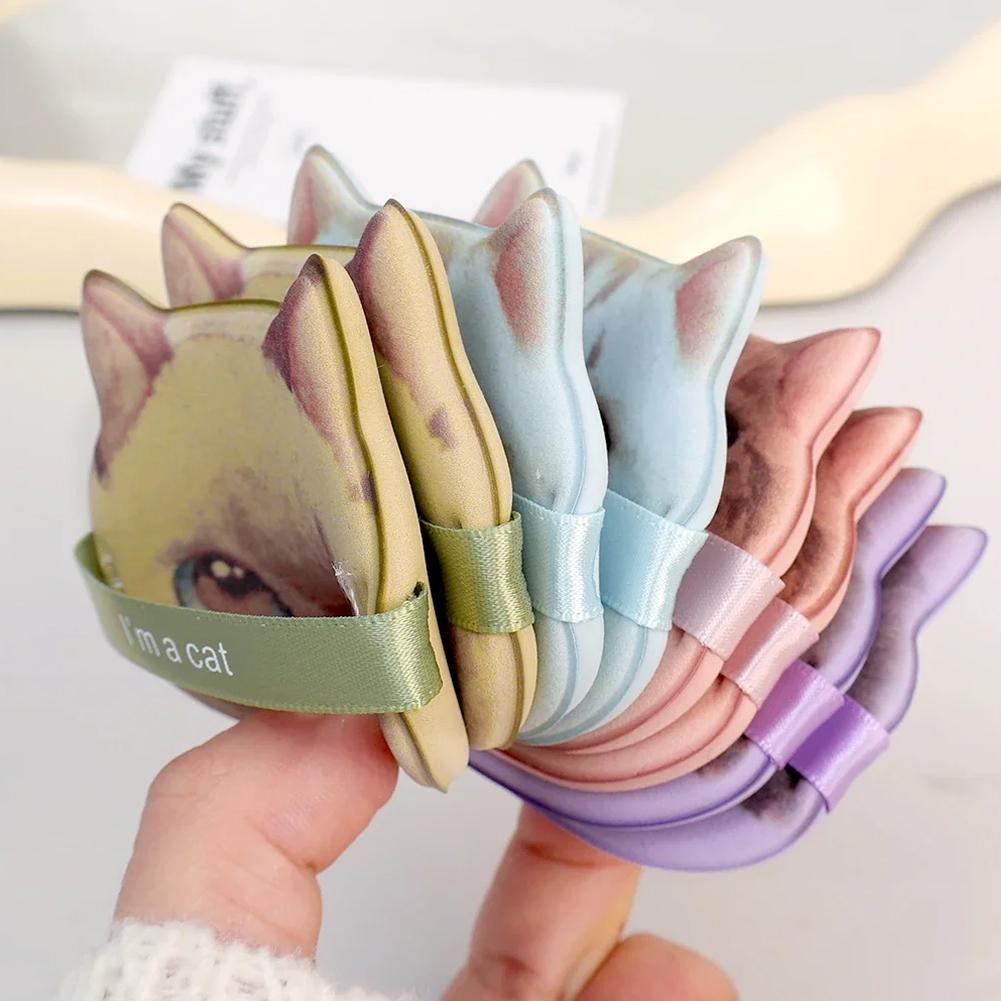 Милый котик спонж для макияжа пуховка для пудры с воздушной подушкой гидрофильный без латекса для лица и тела пуховка для пудры спонжи для тональной основы для влажного и сухого использования инструмент для макияжа