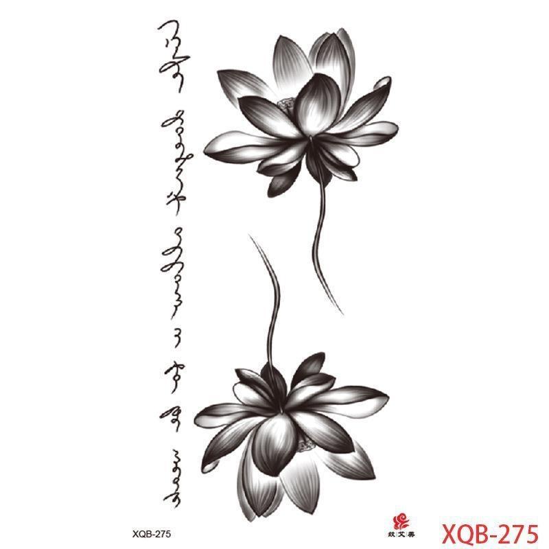 1PCS Waterproof Tattoos Temporary Tattoo Sticker Flowers Rose Body Tattoos for Women Art Arm Hand Tattoos Wolf Tiger Lion Painting Tatoos