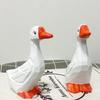 Ping An Cute Joy Duck White Goose Украшение Креативный подарок на день рождения Украшение для дома Фотореквизит Гостиная Настольный небольшой орнамент