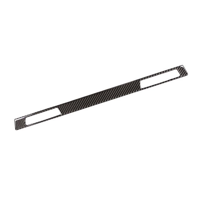 Real Carbon Fiber Center Control Copilot Water Cup Holder Panel Cover Trim For BMW E90 E92 E93 2005 2006 - 2009 2010 2011
