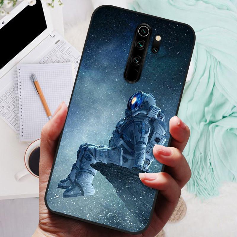 Чехол для телефона Xiaomi Redmi Note 8 Pro, силиконовый, милый, черный бампер, мягкий ТПУ, чехол-бампер для Redmi Note8 Pro 8Pro, задняя крышка, Fundas