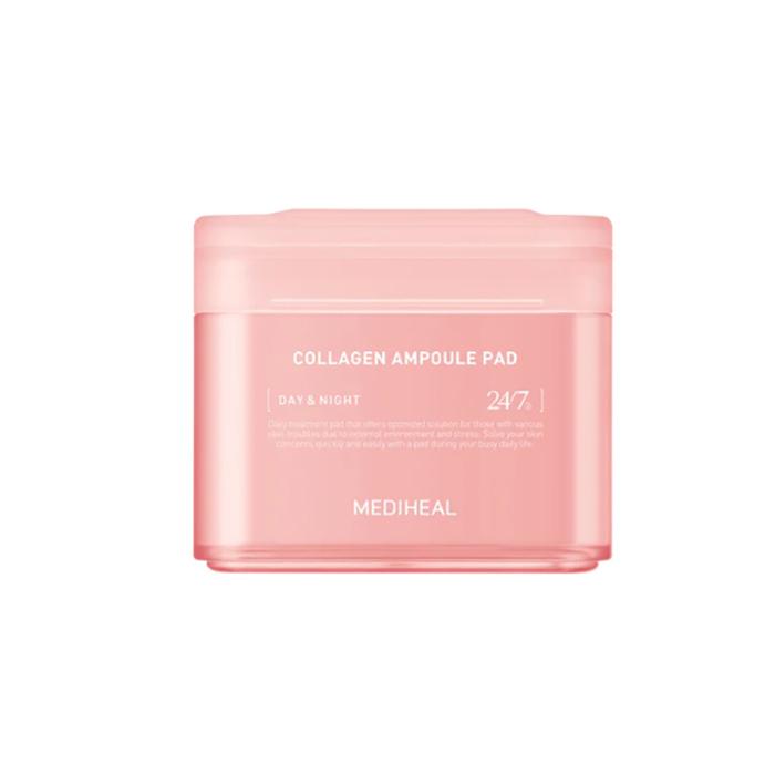 Mediheal Collagen Ampoule Pad подтягивает морщины и линии, укрепляет кожу и восстанавливает эластичность 100 подушечек