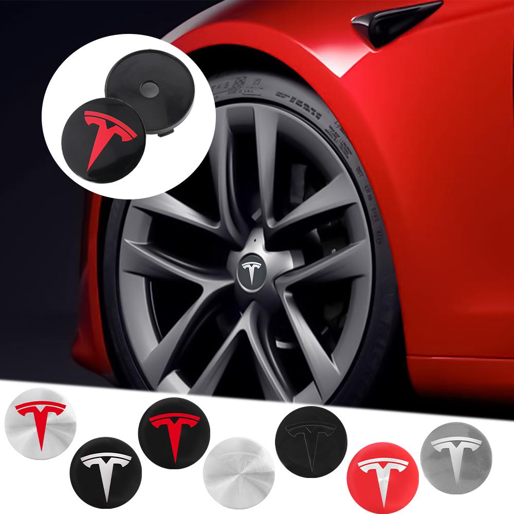 4pcs 56/60mm Car Styling Wheel Center Covers Hub Caps Badge Replacement AccessoriesFor Tesla Model 3 Model Y Model S Model X
