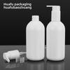 300 мл чисто-белый круглый флакон для лосьона с дозатором
