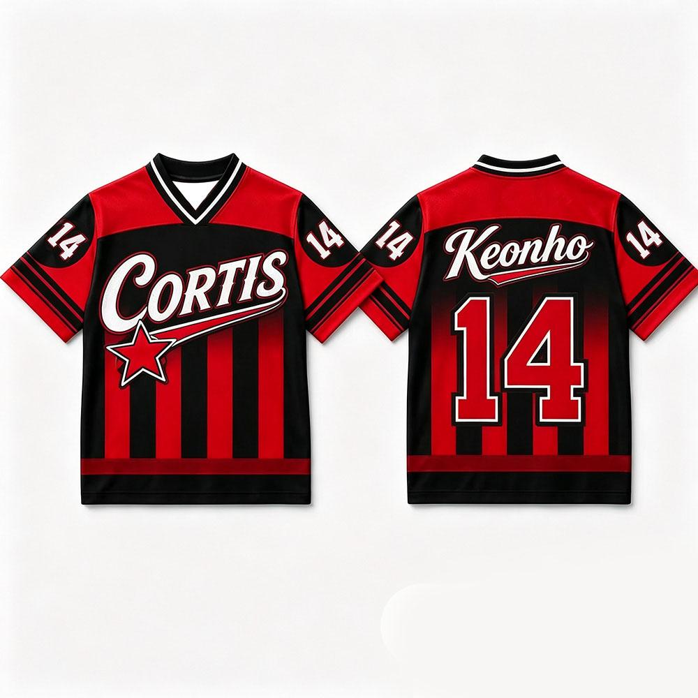 Kpop Idol Football Jersey Shirt Inspired for Fan Shirt Mascot Boy Group CORTISs Mesh Jersey Summer Fashion Unisex Y2K Sportswear