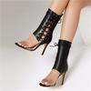 Women's High-heeled Sandals Sexy European and American Style Summer New Thin-heeled Large-size Roman Cool Boots
