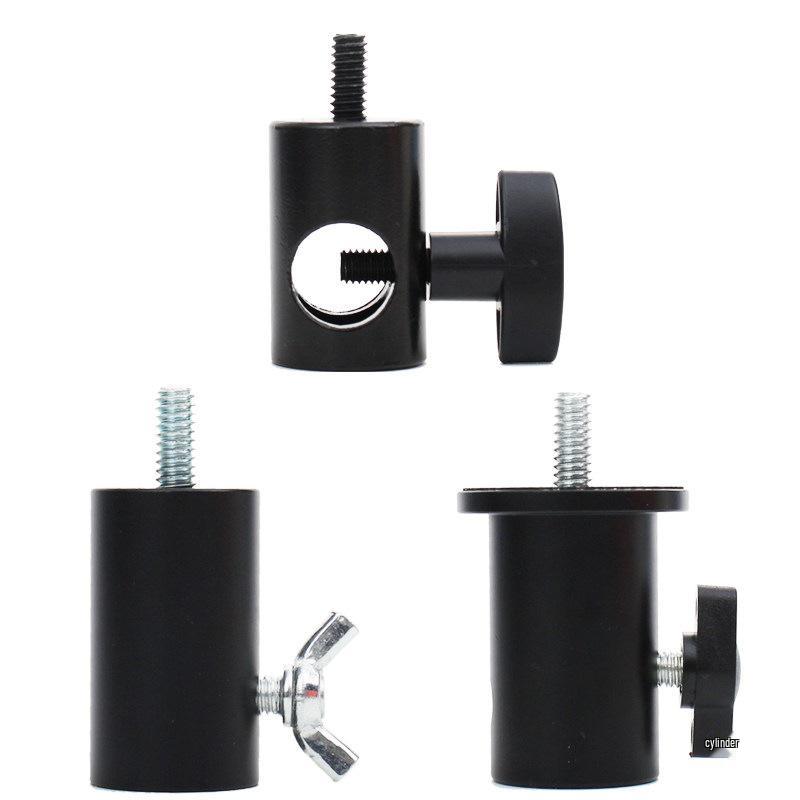 Live Broadcast Photography Light Stand Adapter – 1/4" Screw Tripod Bracket for Background and Horizontal Pipe Conversion.