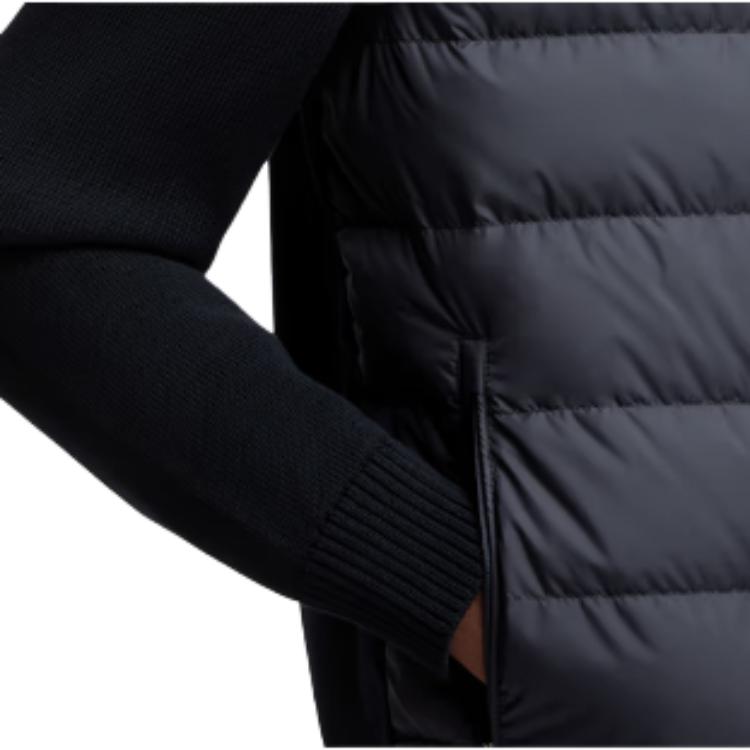 Moncler Стеганый вельветовый кардиган на молнии с подкладкой, хлопковый, пуховик, унисекс, синий K20919B00003M1367776