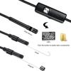 Эндоскоп Type C с 2x USB, 7-мм гибкая камера для смартфонов, планшетов, компьютеров, водонепроницаемый IP67, регулируемая светодиодная подсветка