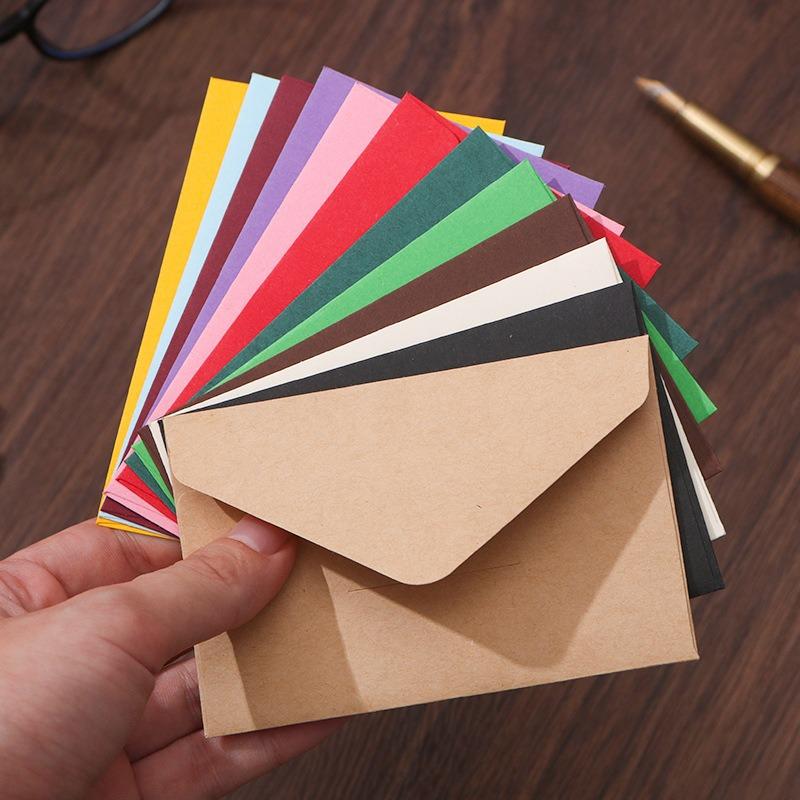 Vintage Mini Kraft Paper Business Gift Card Envelopes