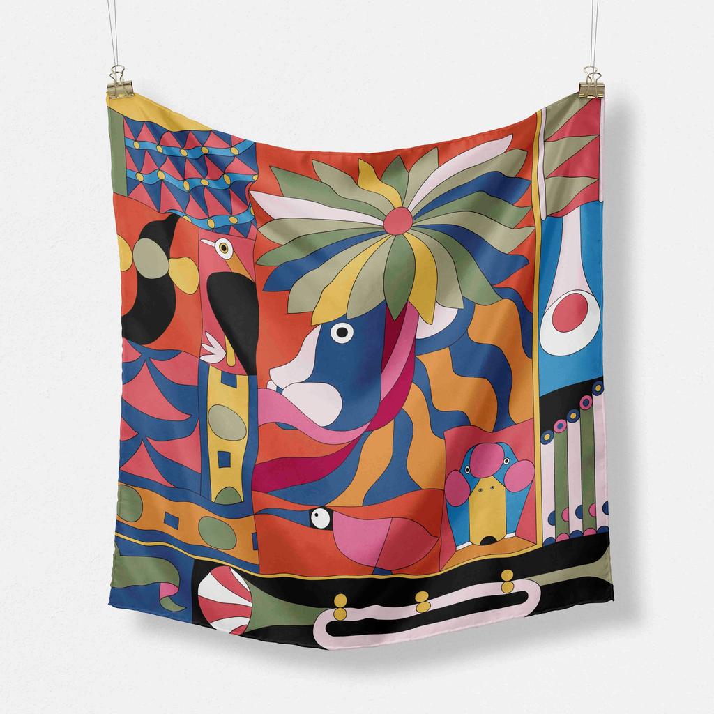 70cm Foulard Luxury  Chiffon Shawl Square Scarf for Women Hijab Fashion Wraps Neckerchief  Female Hair Bands Ribbon Headband