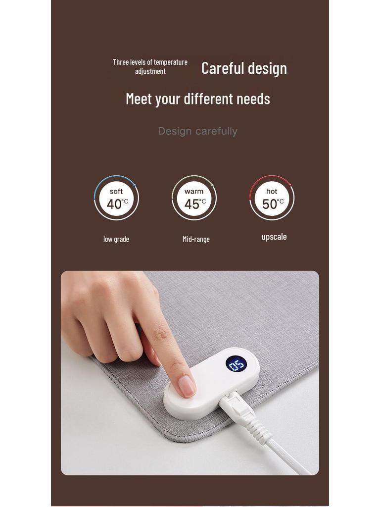 Hotson Electric Heated Desk Pad - Desktop Heater & Writing Mat with Warmth Function