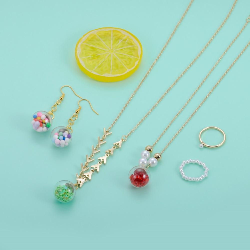 10Pcs Charms Star Sequins Transparent Glass Ball 16Mm Pendants Crafts Making Findings Handmade Jewelry Diy For Earrings Necklace