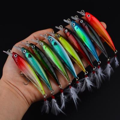 Набор воблеров Laser Feather Minnow 9см 7г