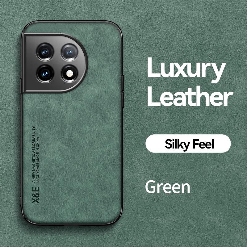 KEYSION Роскошный кожаный чехол для Oneplus 11 5G 10T 9 RT, мягкий силикон + противоударная задняя крышка для телефона из поликарбоната для Oneplus Ace 2 1+ Ace Pro