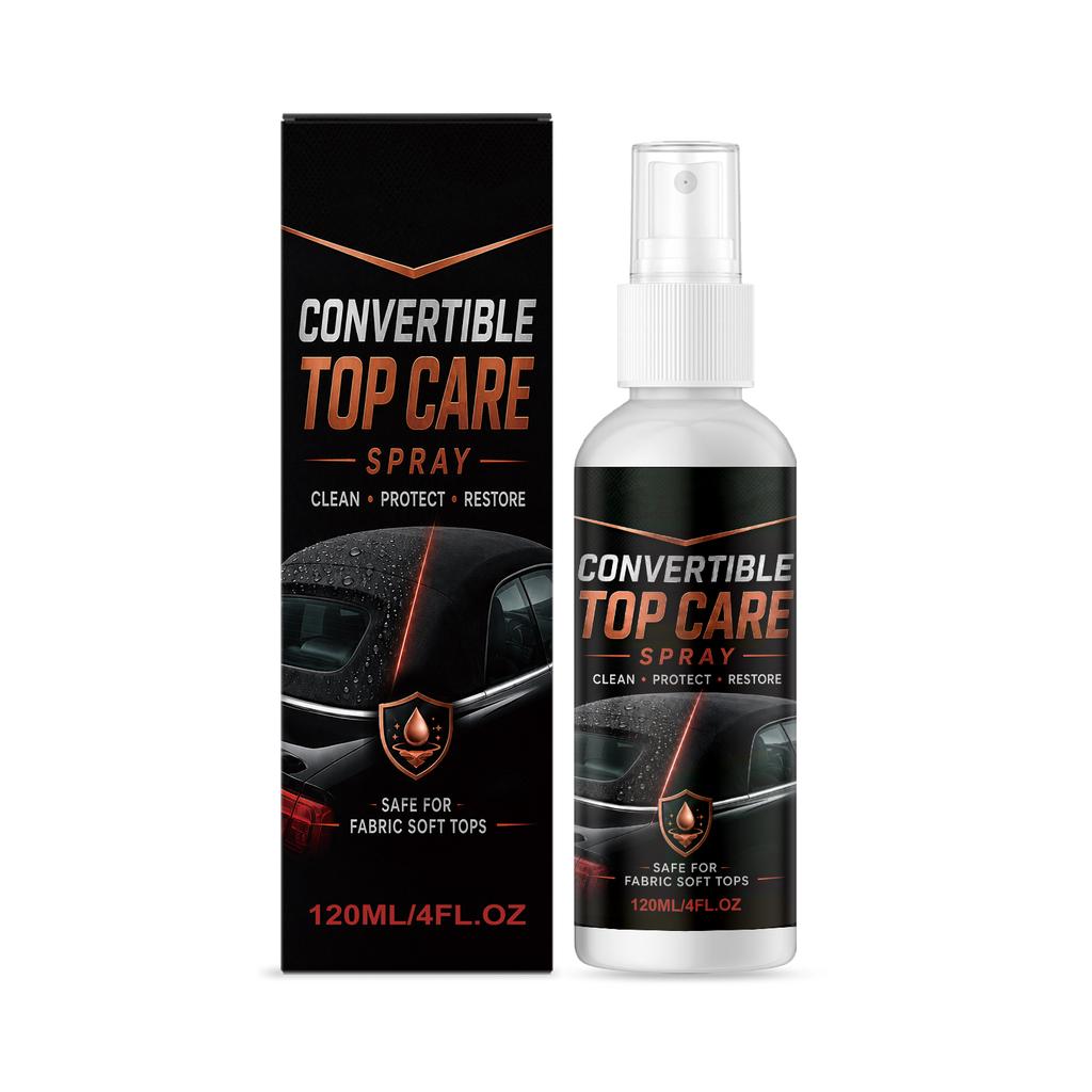 Convertible car roof care spray: fabric protector, easy to apply, suitable for various materials, and helps maintain the texture of the surface