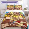 3pcs Curious George (3) Design Cover Set - HD Printed Bedding with 1 Cover and 2 Pillowcases - Perfect for Home and Dorm Decor