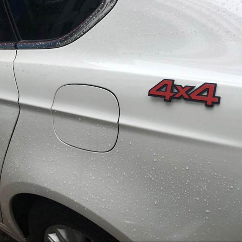 Автомобильные модифицированные буквы 4WD 4X4, металлические боковые наклейки для автомобиля, подходят для всех значков на передней решетке и задних значков