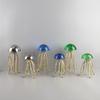 Modern Minimalist Crystal Jellyfish Ornaments Metal Ocean Art Living Room Bedroom Hotel Home Accessories Table Decoration