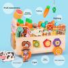 Themed Farm Animal Wooden Brain Teaser Puzzle For Preschool Educational Games