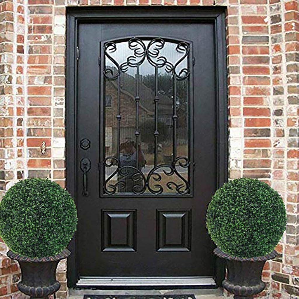 Artificial Plant Green Topiary BallFaux Plants Decorative Grass Balls for Home Patio Garden Balcony Wedding Decoration Props