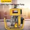 Yitong Power Diesel Sewage Pump 2-4 Inch for Sludge and Ponds, High Flow & Head Capacity