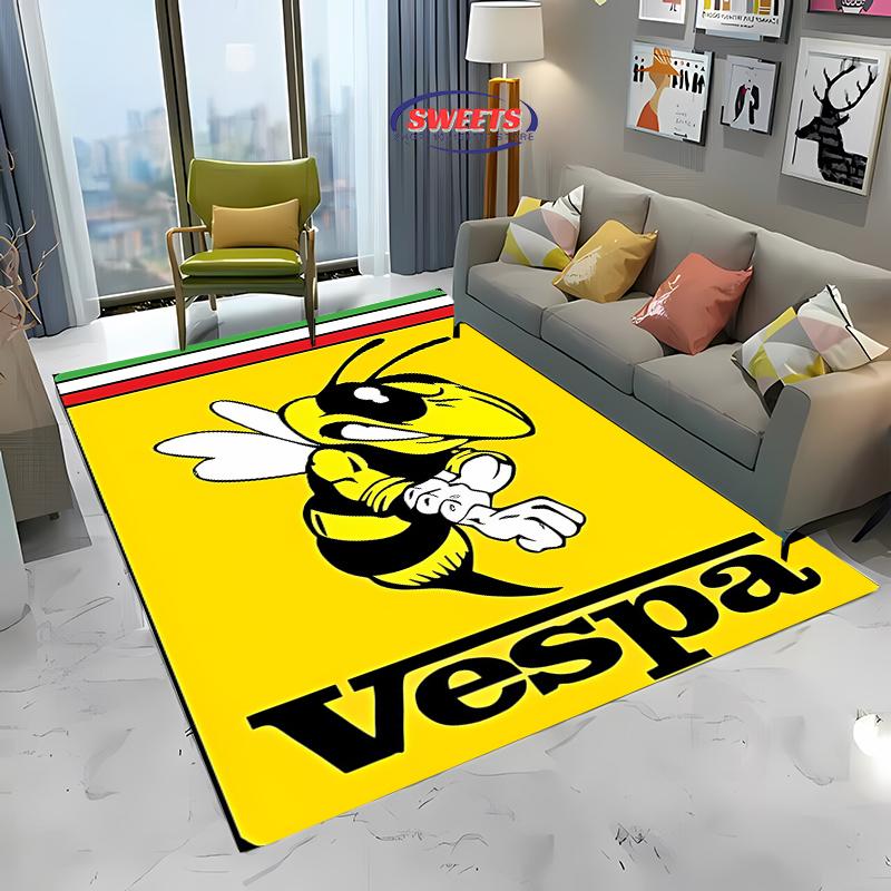 V-Vespa M0t0 3D Printing Carpet for Living Room Bedroom Hallway Long Strip Anti-slip Soft Area Rug, Sofa Doormat Home Decor Mat