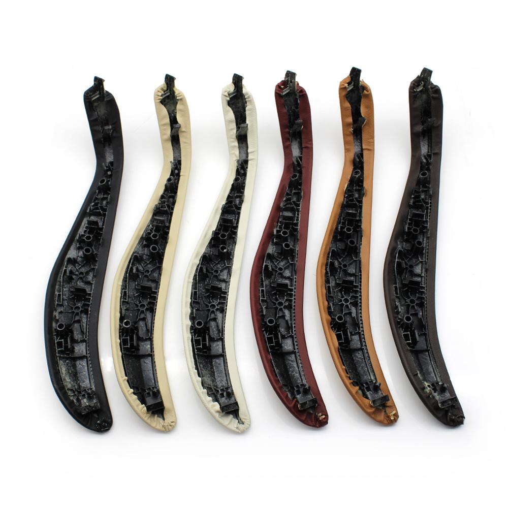 Left Right Interior Door Pull Handle Leather Outer Cover Replacement For BMW 5 Series G30 G31 F90 2018 2022