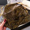 2025 New Paisley Print Small Square Scarf Simulated Silk Thin Neck Scarf Mature Style Sunscreen Headscarf For Women