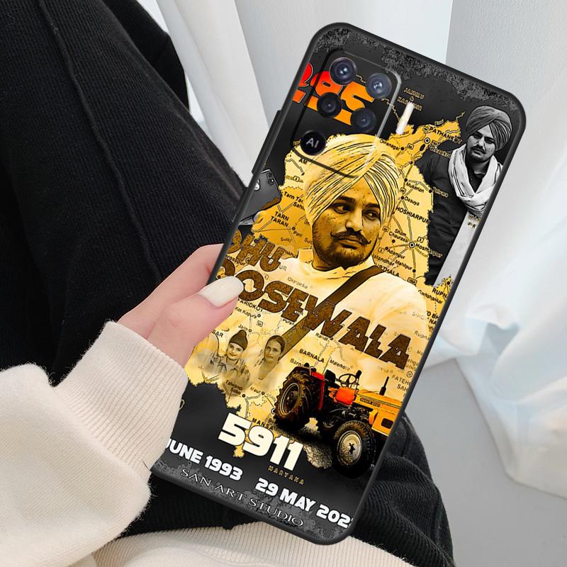 Indian Rapper Sidhu Moose Wala Case For Oppo A54 A74 A94 A18 A57 A17 A77 A38 A58 A78 A98 A80 A60 A40 A96 A76 A16 A15 A5 Pro