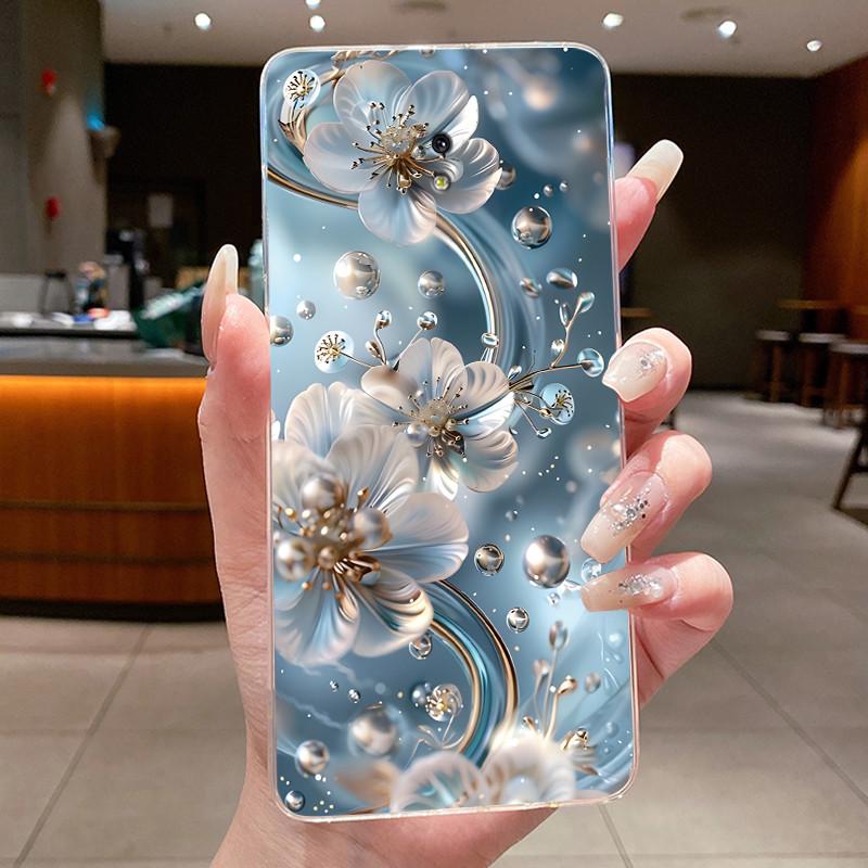 Case For Samsung Galaxy J3 2017 / J5 2017 / J7 2017 Silicone Cover Fashion Flower Clear Bumper For Samsung J730 J530 J330 Coque