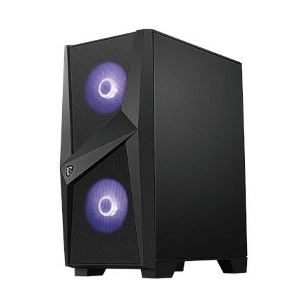 Msi Mag Forge 100M Pc Case, Mid-Tower, Usb 3.2, Black Msi | Mag Forge 100M | Black | Atx | Power Supply Included No