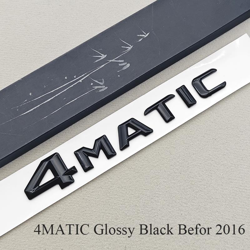 3D ABS Chrome Car Letters 4MATIC 4 MATIC Rear Trunk Badge Emblem For Mercedes Benz C E G S GLC GLS Class AMG Sticker Accessories AX1