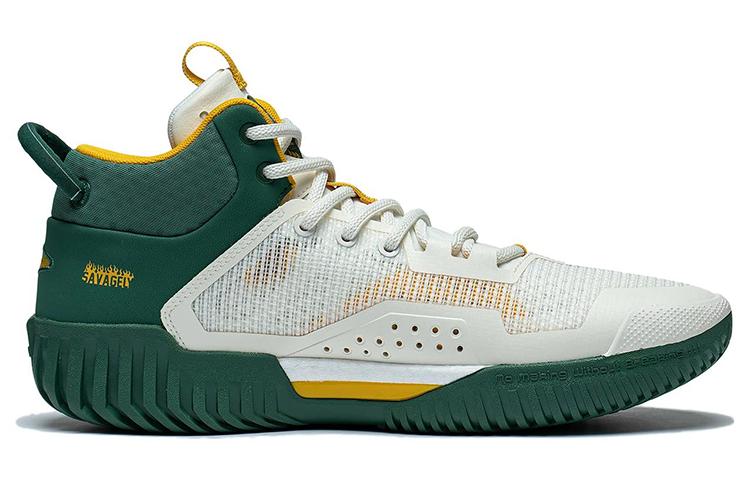 Men's Sneakers Li-Ning Li Ning Badfive 3 Flat Cushioning Slip Resistant Mid top Basketball Shoes Men's White