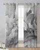 Мраморная текстура градиентные черные прозрачные шторы для украшения гостиной оконные шторы для кухни тюль вуаль органза шторы